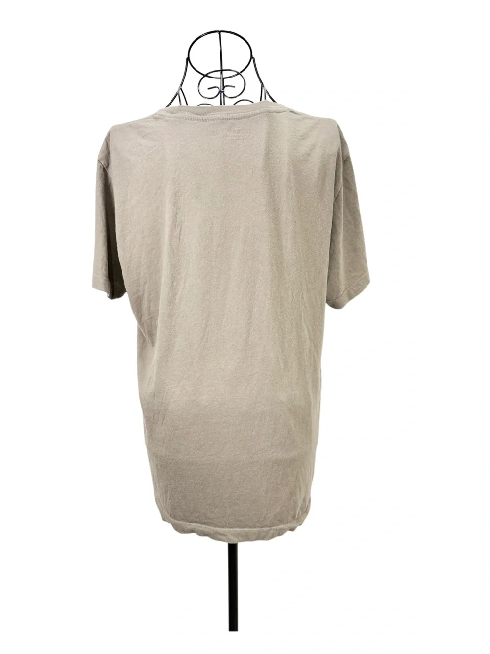 True Religion Taupe T-Shirt with White Logo